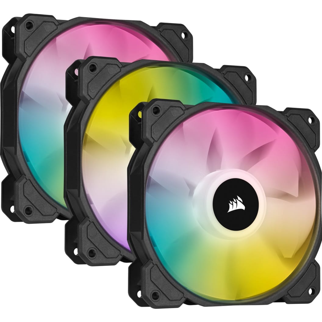 Corsair Black SP120 RGB Elite 120mm PWM Fan - Triple Pack