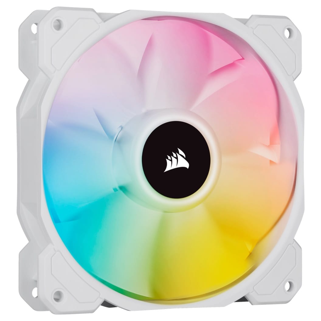 Corsair White SP120 RGB Elite 120mm PWM Fan - Single Pack