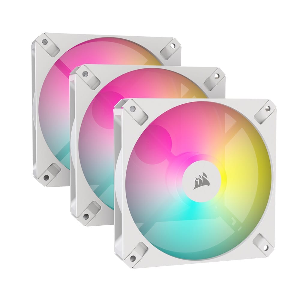 Corsair AR120 120mm iCUE RGB Fan Triple Pack - White