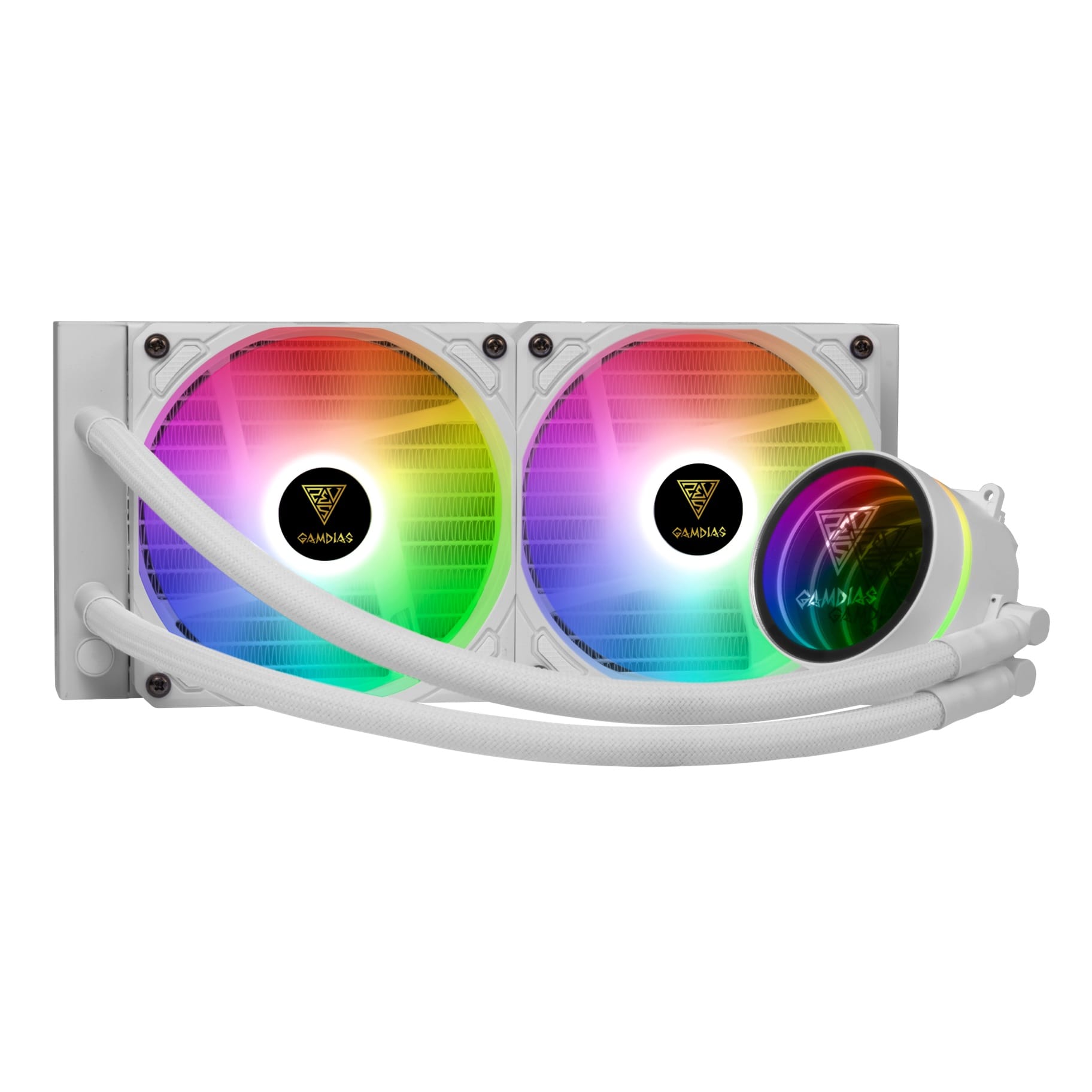 Gamdias CHIONE M3-240W ARGB 240mm Liquid CPU Cooler - White