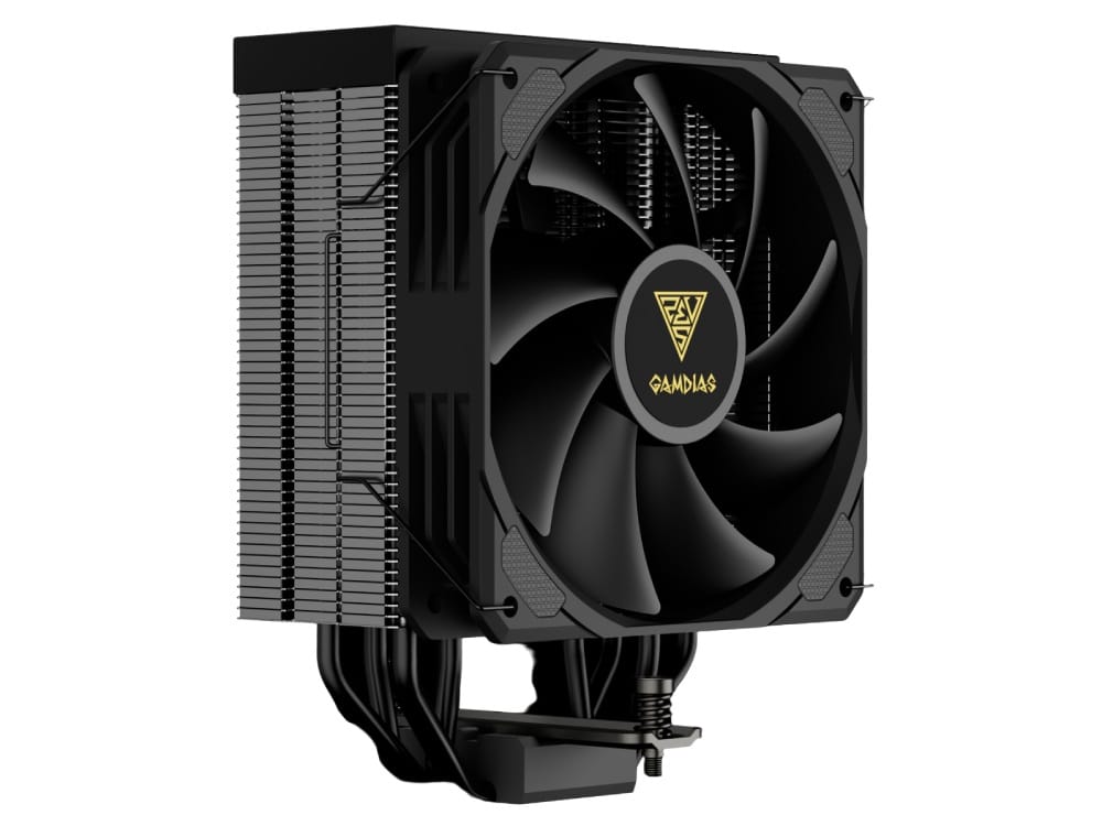 Gamdias BOREAS E2-41D Digital Display PWM Fan 4 Copper Heat CPU Air Cooler - Black