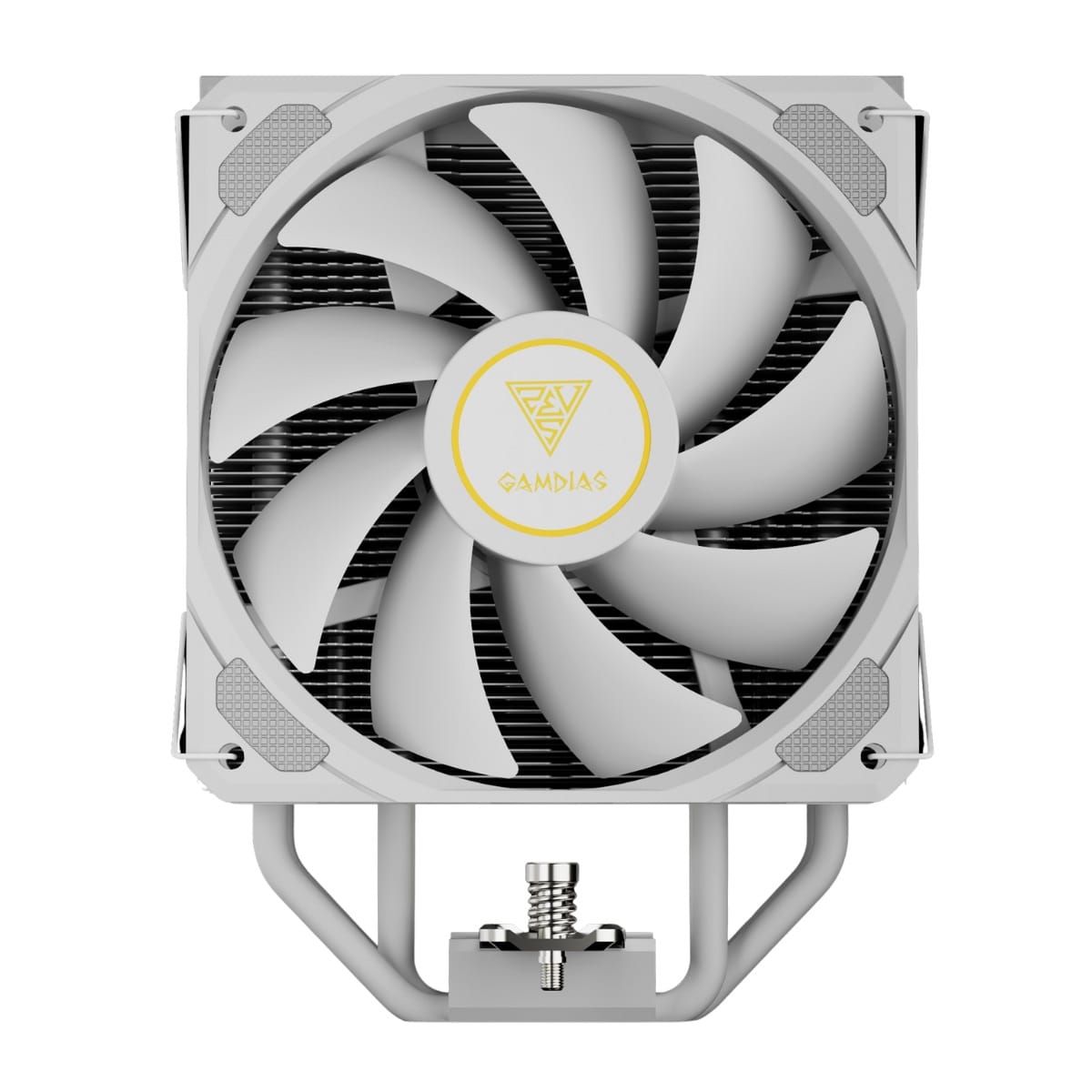 Gamdias BOREAS E2-41D Digital Display PWM Fan 4 Copper Heat CPU Air Cooler - White
