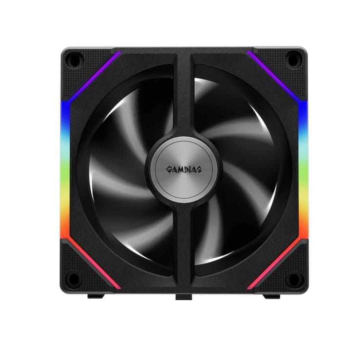 Gamdias AEOLUS P2-1201 ARGB PWM 120mm Cooling Fan With Reverse Fan Blade