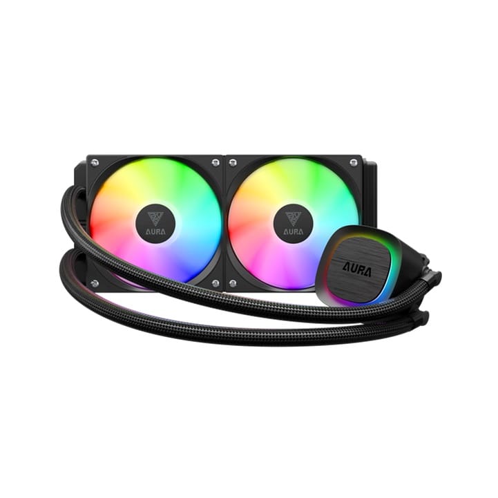 Gamdias AURA GL240v2 240mm Liquid CPU Water Cooler Support LGA 1700 / AM5 - Black