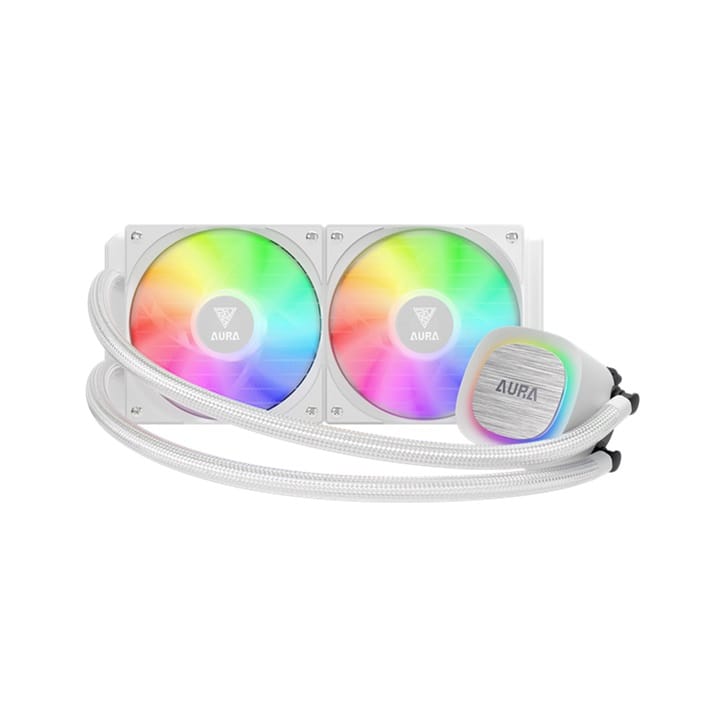 Gamdias AURA GL240v2 240mm Liquid CPU Water Cooler Support LGA 1700 / AM5 - White