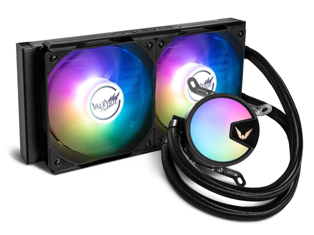 Valkyrie A240 240mm All-In-One Liquid Cooling With 2x ARGB Fans - Black