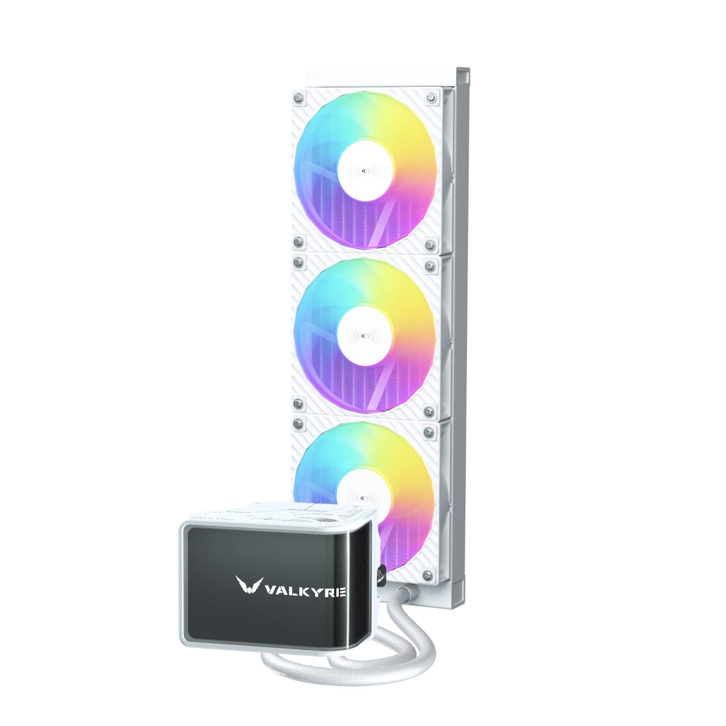 Valkyrie N360 360mm All-In-One Liquid CPU Cooler With Curve 6.67" 2K AMOLED Display - White