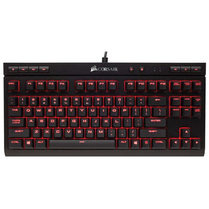 Corsair K63 Compact Mechanical Gaming Keyboard, Cherry MX Red - CH-9115020-NA