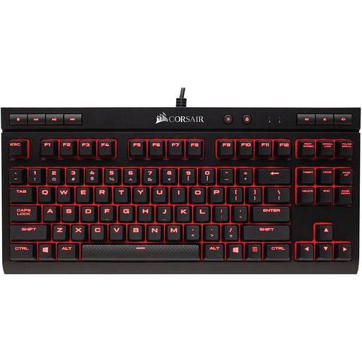 Corsair K63 Compact Mechanical Gaming Keyboard, Cherry MX Red - CH-9115020-NA