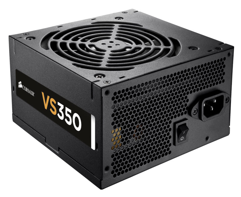 Corsair VS350 350W Power Supply, Black - CP-9020095-AU