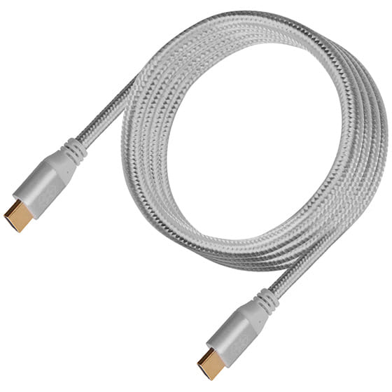 SilverStone CPH01C Premium Braided 4K HDMI Cable Charcoal 1.8m