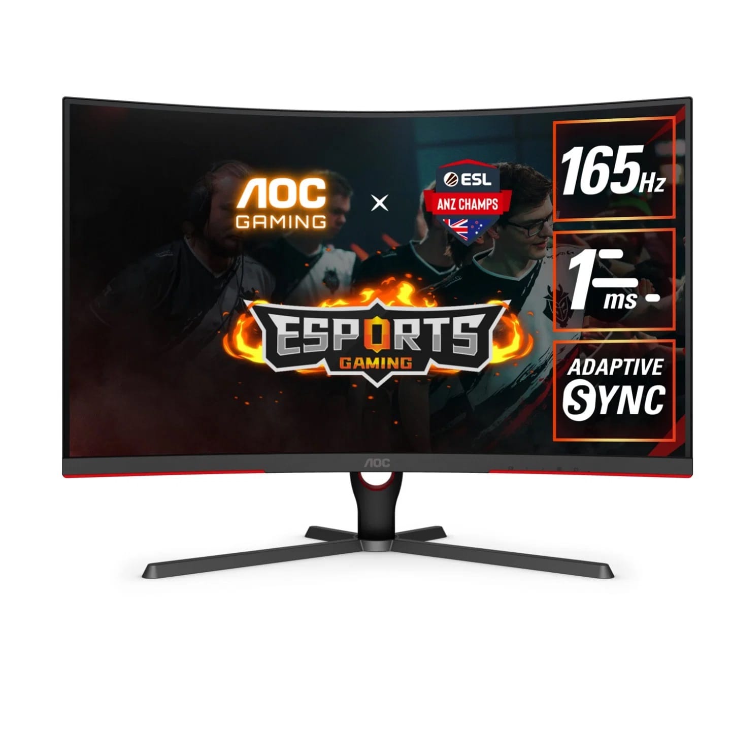 (Refurbished) AOC CQ32G3SE 31.5" 2K 1ms 165Hz FreeSync Premium Curved 1000R HDR Ready Monitor