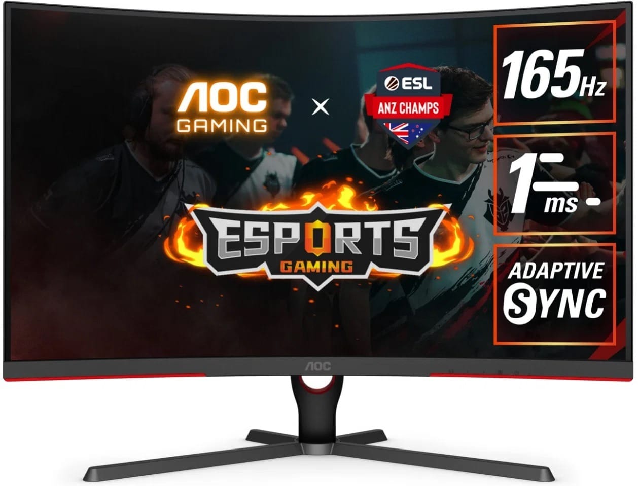 (Ex-Demo) AOC CQ32G3SE 31.5" 2K 1ms 165Hz FreeSync Premium Curved 1000R HDR Ready Monitor