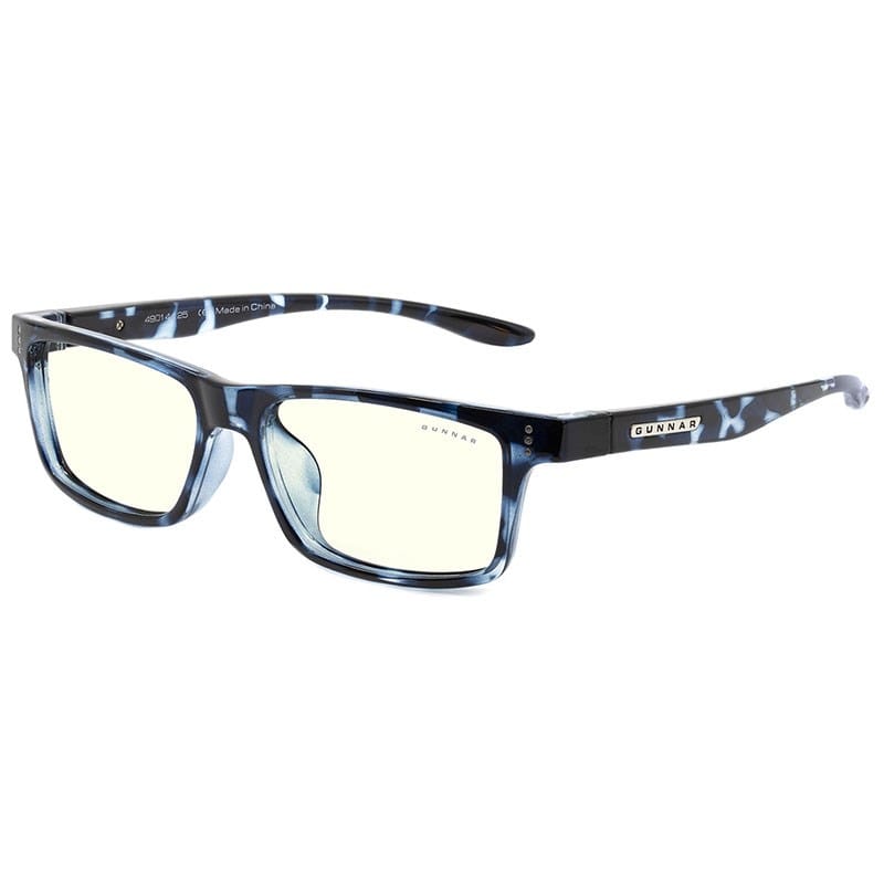 Gunnar Kids L Indoor Digital Eyewear - Clear Tint / Navy Tortoise Frame Colour (Ages 8-12)