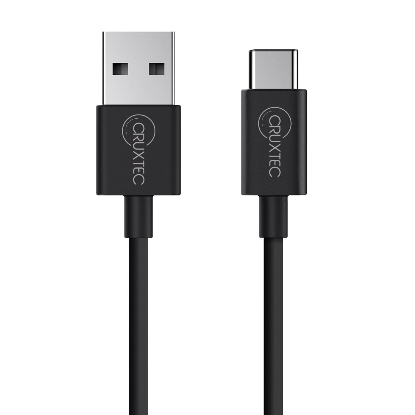 Cruxtec 1m USB-A to USB-C Cable - Black