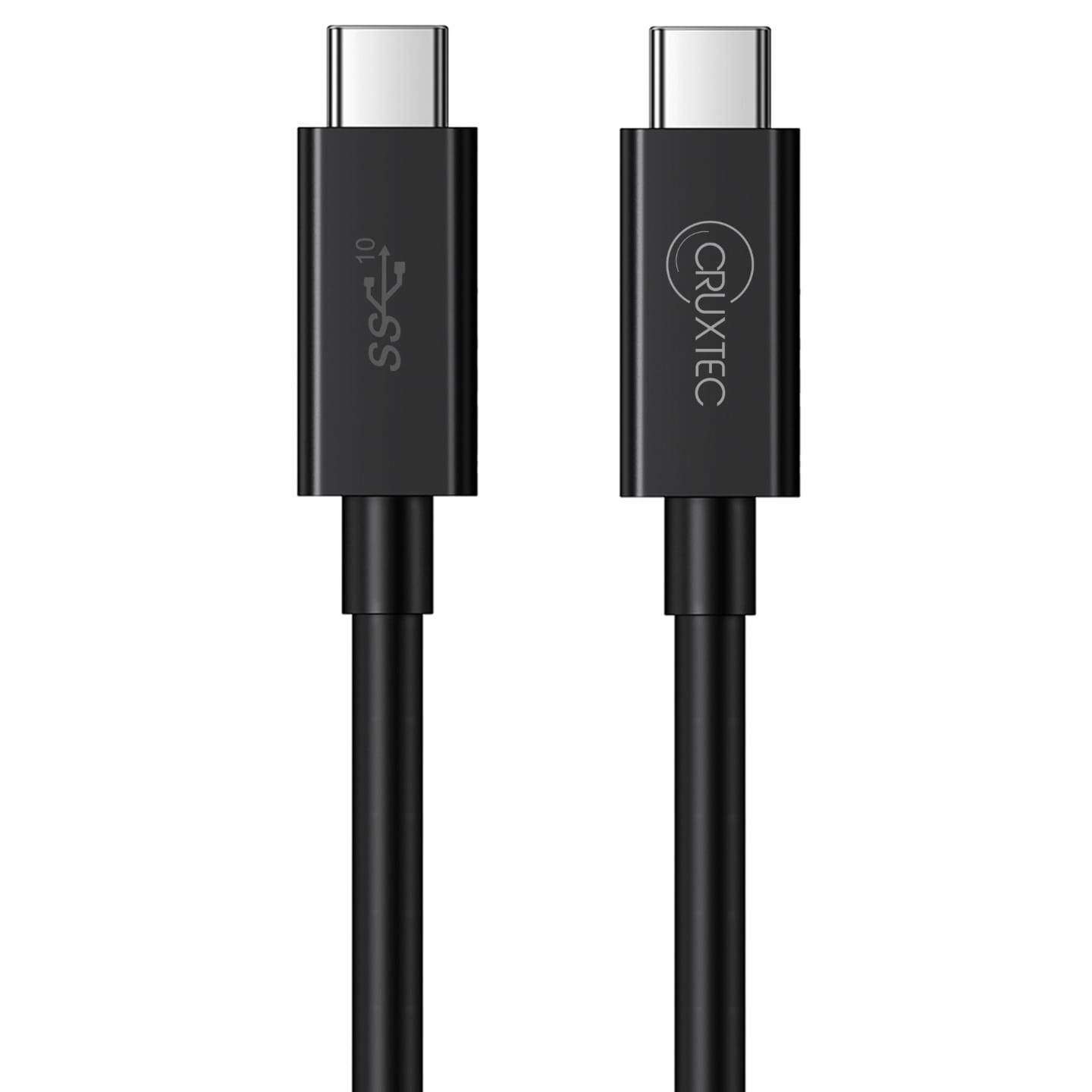 Cruxtec 1m USB-C to USB-C Full Feature Cable 100W - Black
