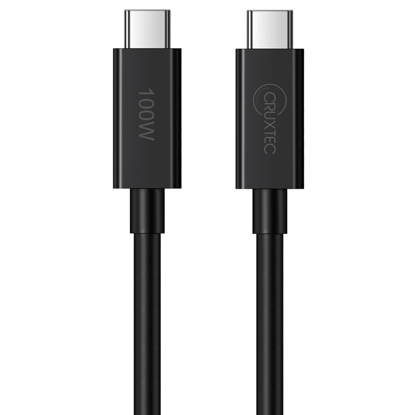Cruxtec 2m USB-C to USB-C Cable 100w - Black