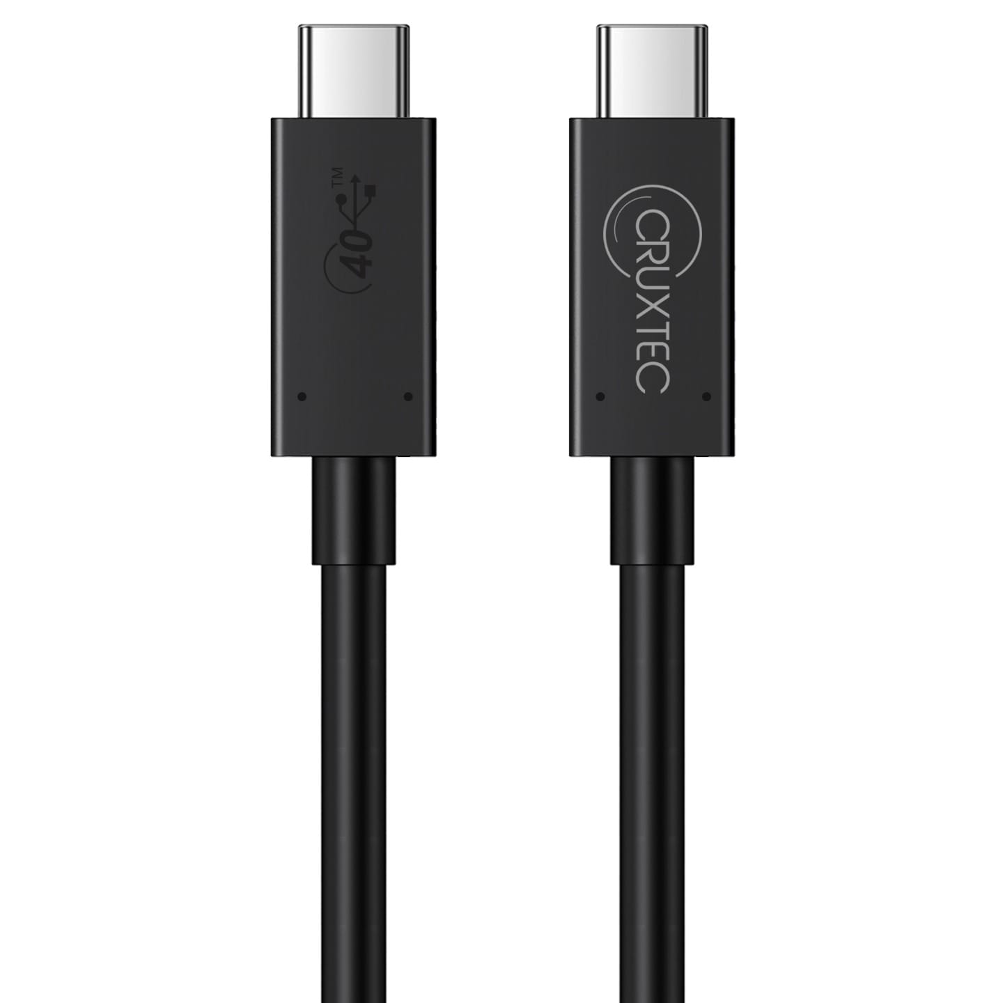 Cruxtec 2m USB4 USB-C to USB-C Full Feature 100W Cable - Black
