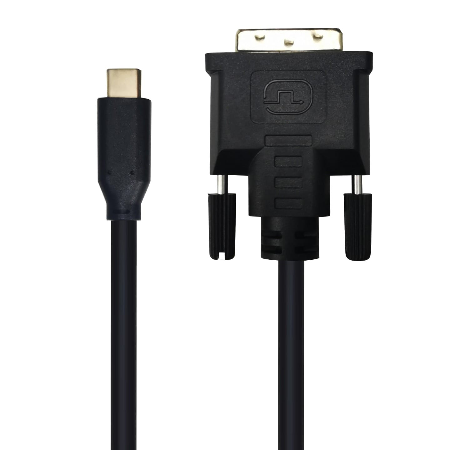 Cruxtec USB-C Male to DVI Male Cable 2m - Black