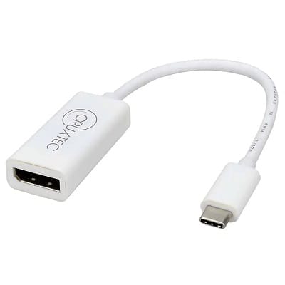 Cruxtec Type-C to DisplayPort Cable Adapter - White