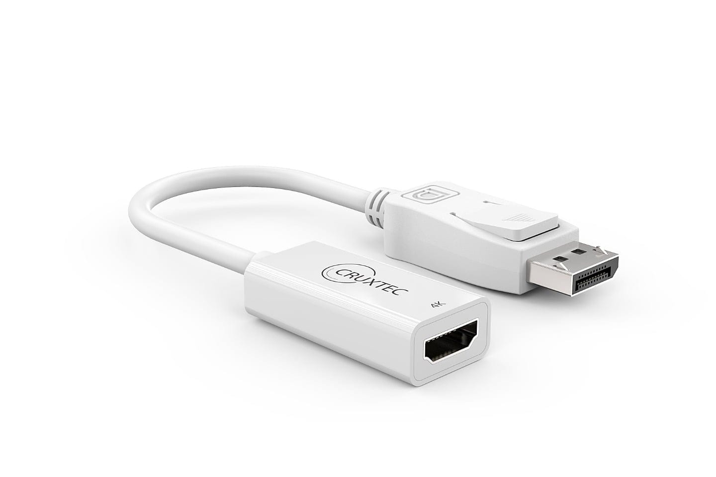 Cruxtec DisplayPort Male to HDMI Female 4K Cable Adapter