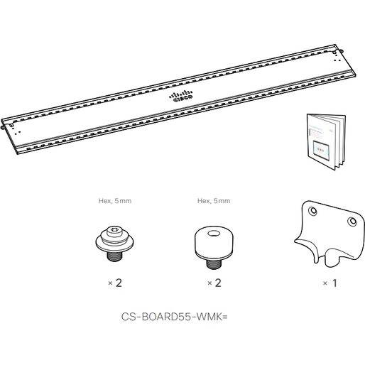Webex Board Adapter Cisco Webex Board 55 Wall Mount Kit
