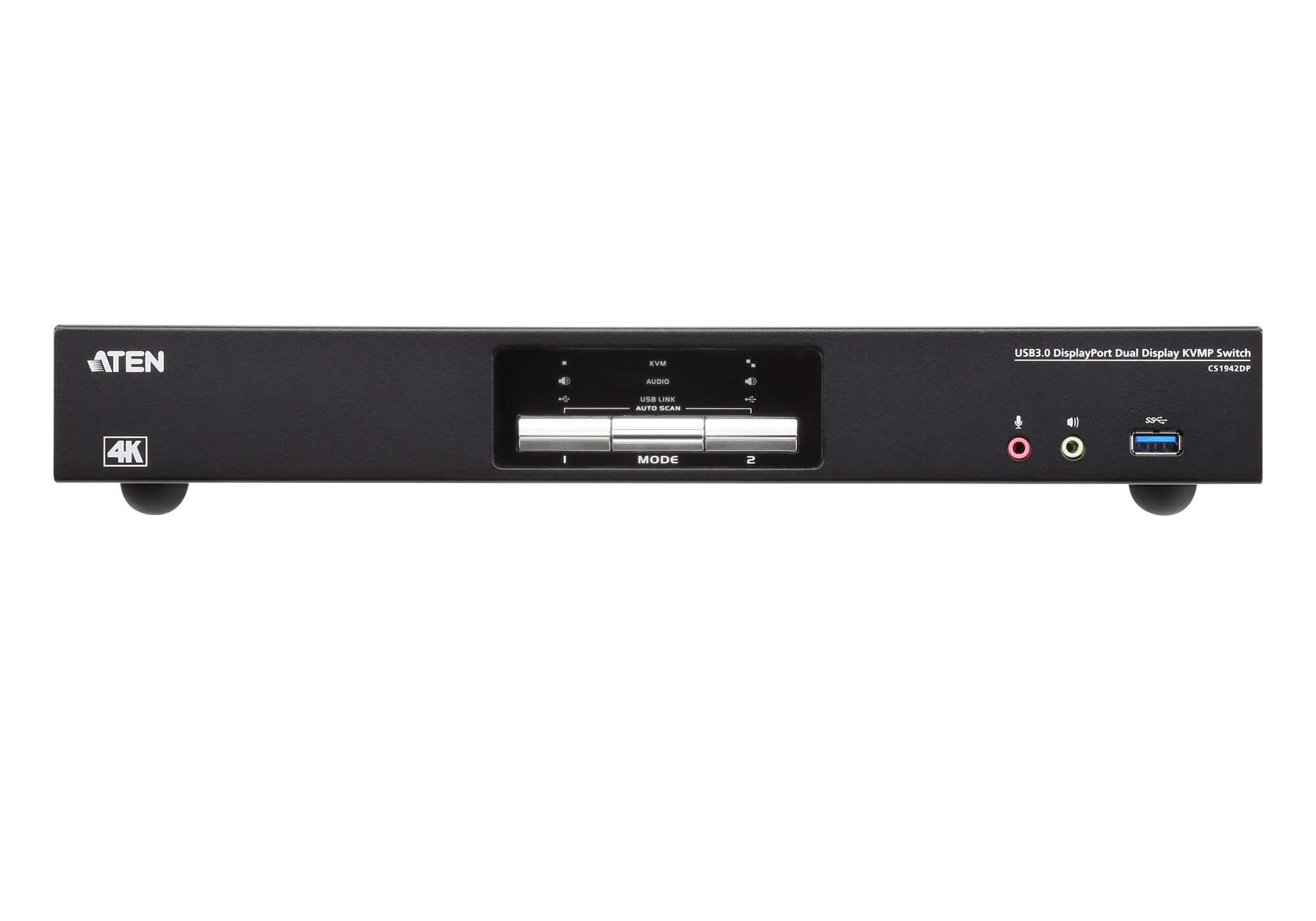 Aten 2 Port USB 3.0 4K Dual DisplayPort KVMP Switch 
