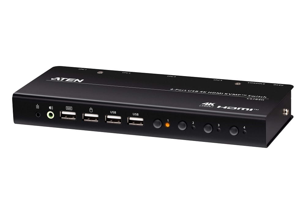ATEN 4-Port USB 4K HDMI KVMP Switch