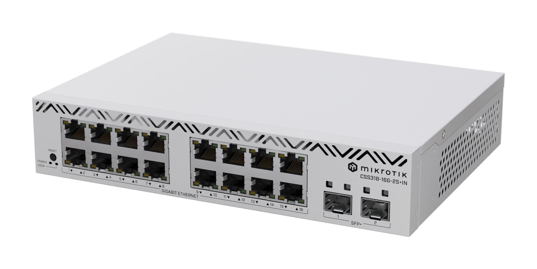 MikroTik 16-Port 2x SFP+ Gigabit Ethernet Switch
