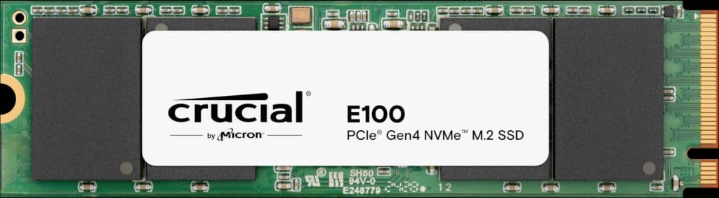 Crucial E100 2TB PCIe Gen4 NVMe M.2 SSD