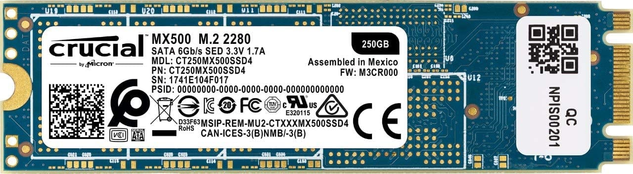 Crucial MX500 250GB M.2 SSD