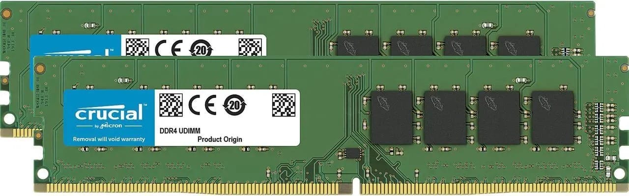 Crucial 32GB (2x16GB) DDR4-3200 UDIMM Memory