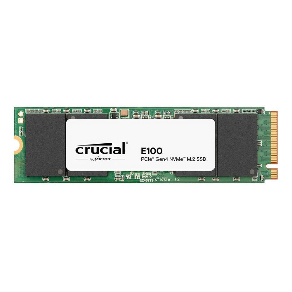 Crucial E100 480GB PCIe Gen4 2280 NVMe M.2 SSD