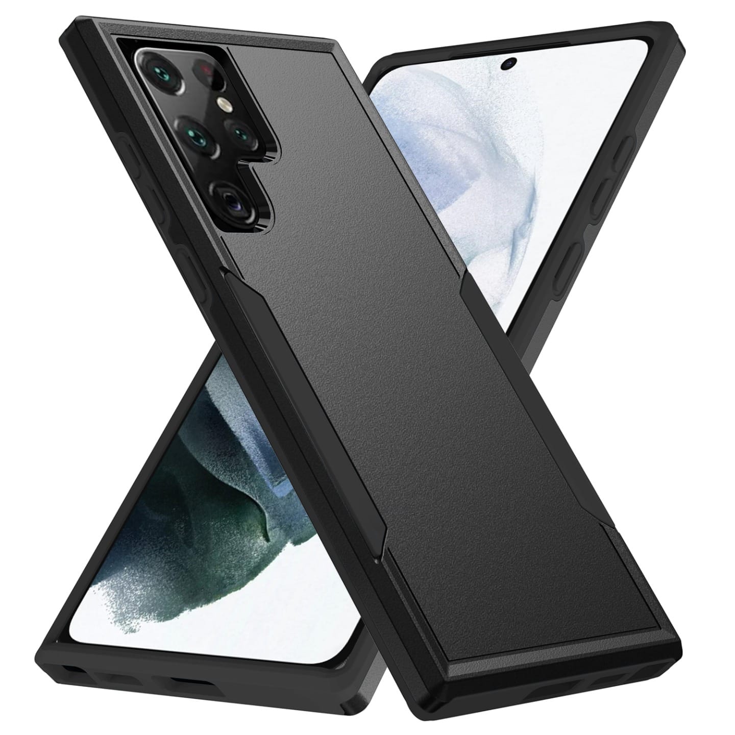 Phonix Samsung Galaxy S22 Ultra Armor Light Case - Black