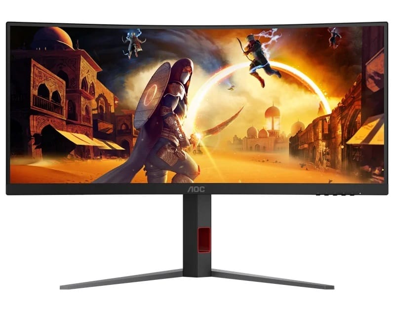 AOC CU34G4 34" WQHD 1ms 180Hz Curved Adaptive Sync 3-Side Frameless Design Monitor