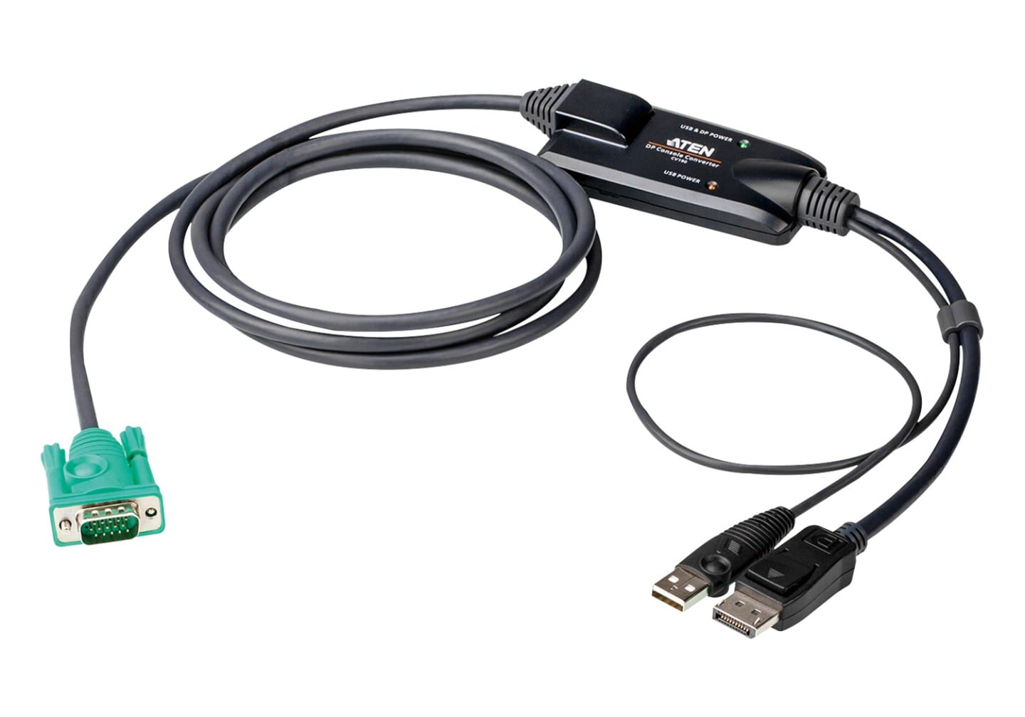 Aten CV190-AT KVM cable 1.8 m Black