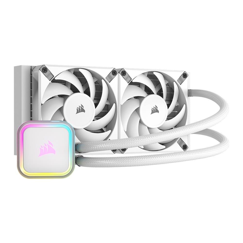 Corsair iCUE H100i ELITE RGB Liquid CPU Cooler White