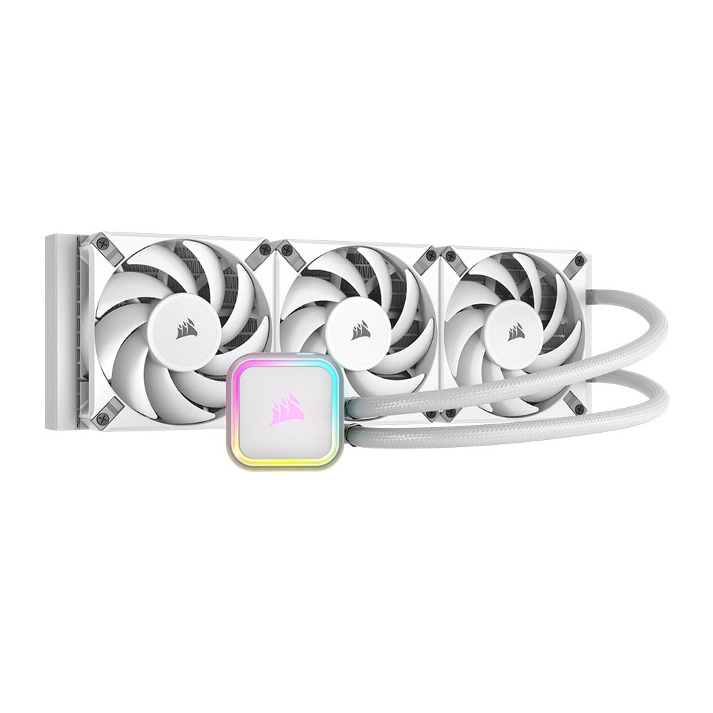 Corsair iCUE H150i RGB ELITE Liquid CPU Cooler - White

