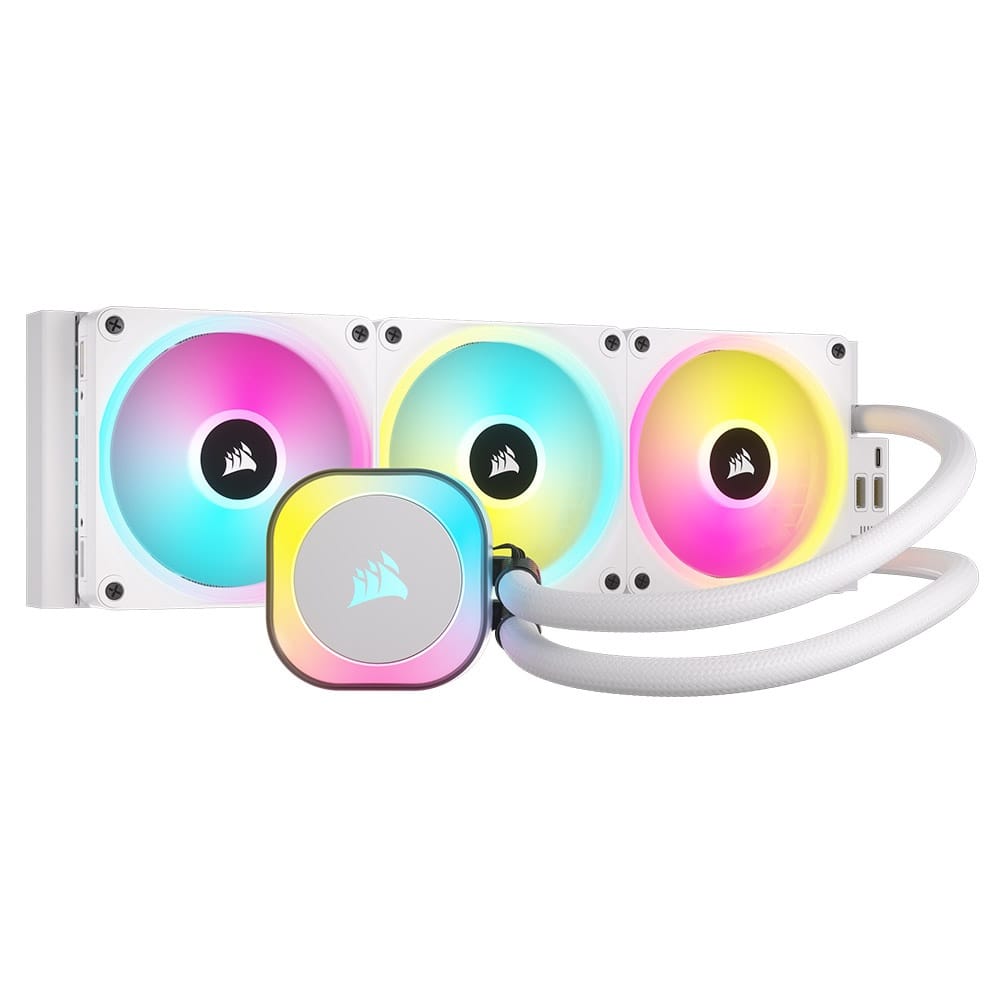 Corsair iCUE Link H150i RGB All-In-One CPU Cooler - White