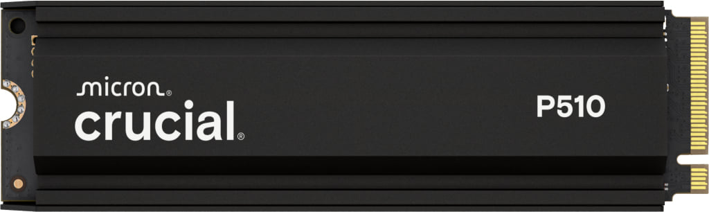 Crucial P510 2TB PCIe Gen5 NVMe 2280 M.2 SSD With Heatsink