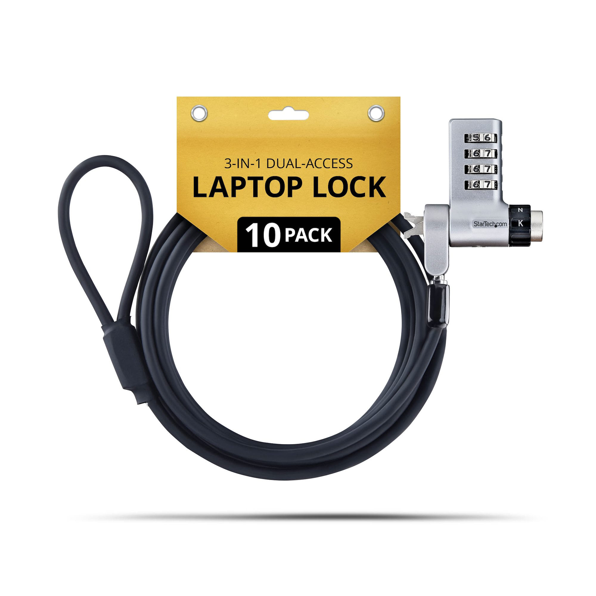 Startech 10-Pack 3-in-1 Dual-Access Laptop Lock