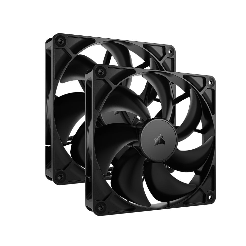 Corsair RS140 140mm PWM Fans - Dual Pack - Black
