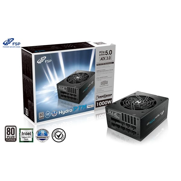 FSP Hydro PTM PRO ATX 3.0 PCIe Gen 5 1000W PSU