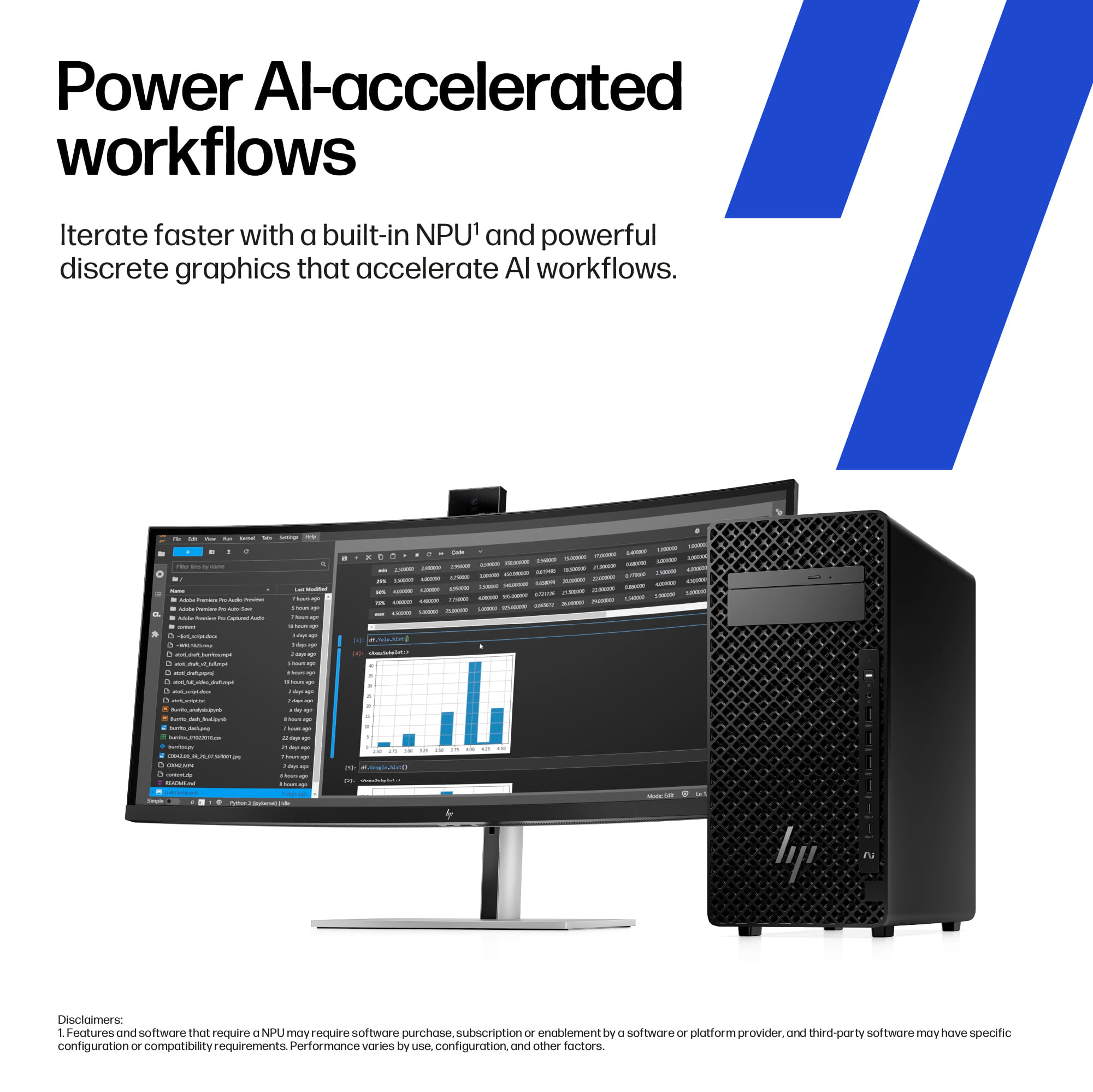 HP Z2 Tower G1i Desktop PC, Ultra 7-265, 32GB RAM, 1TB SSD, RTX A1000, WLAN, Windows 11 Pro