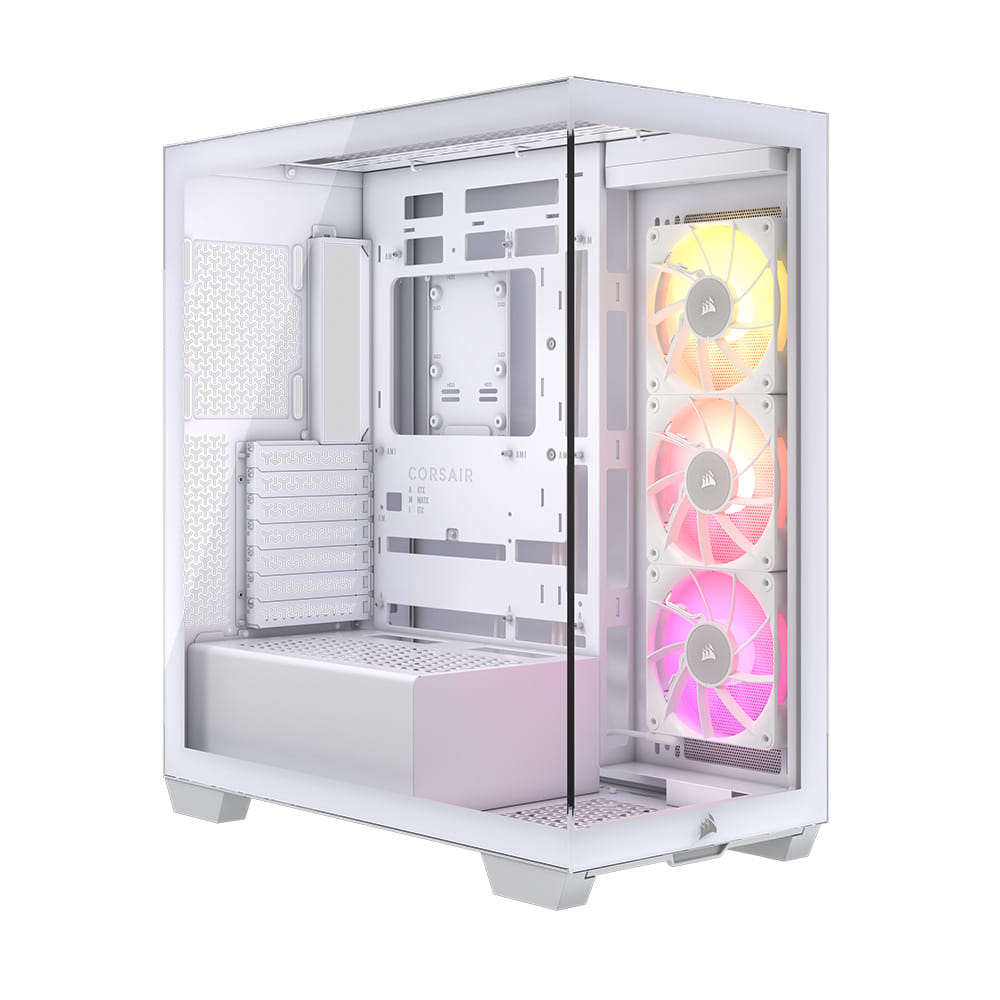 Corsair iCUE LINK 3500X RGB Mid-Tower E-ATX Computer Case - White