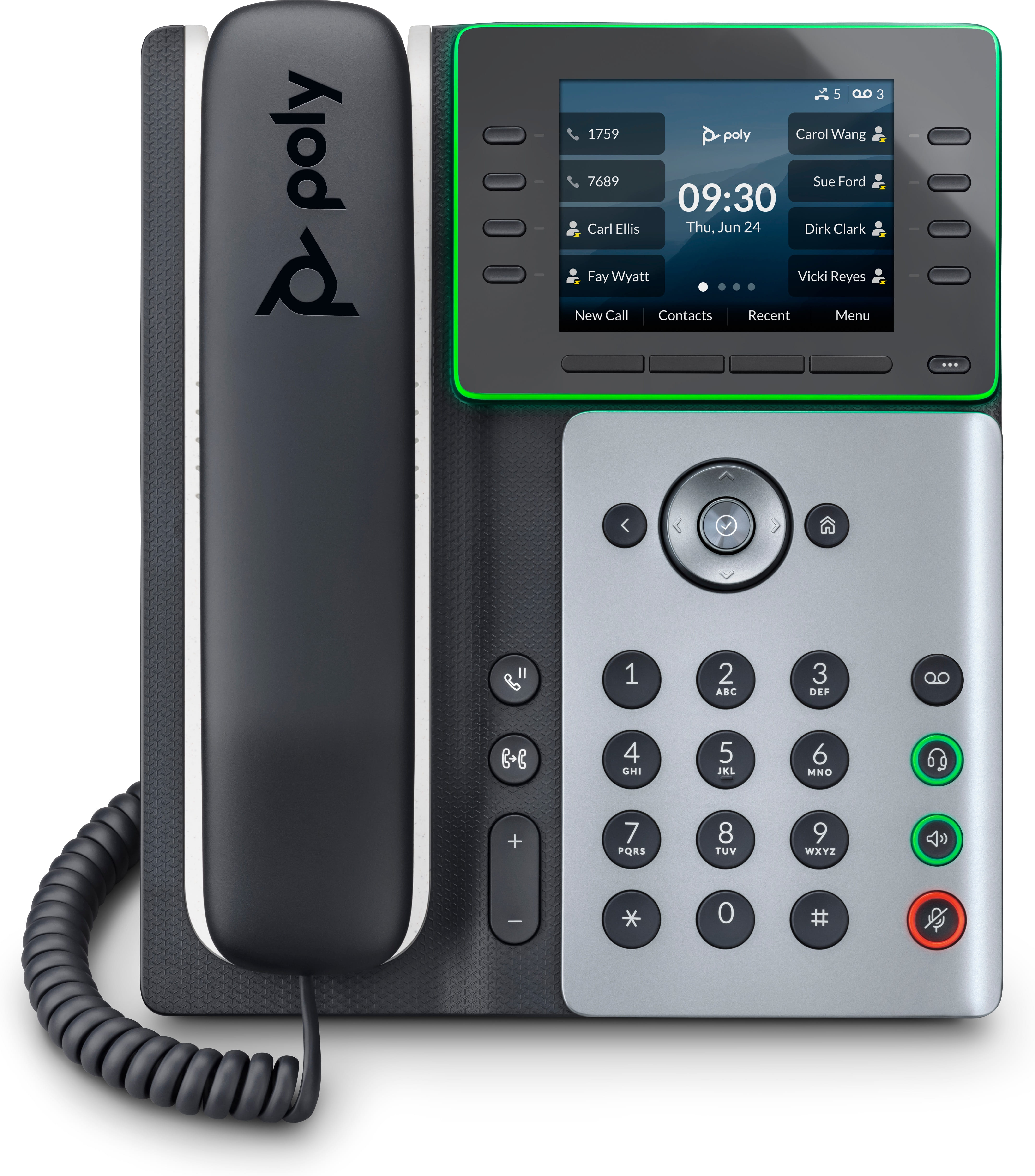 HP Poly Edge E350 IP Phone w/Handset 3.5"