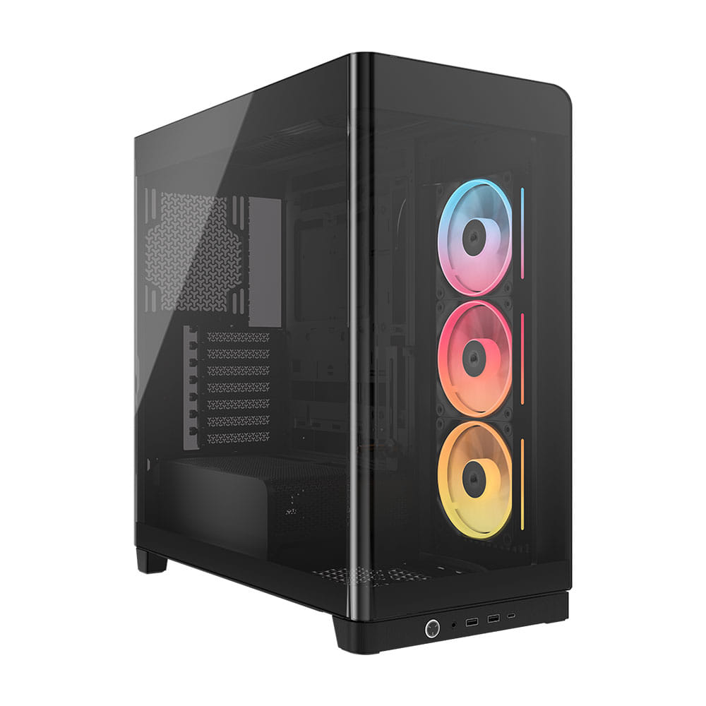 Corsair FRAME 4500X LX-R RGB iCUE LINK Panoramic Glass Mid-Tower ATX PC Case - Black