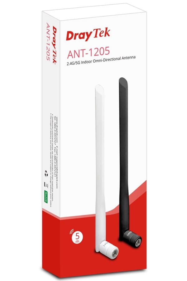 Draytek 802.11ac/a/b/g/n Indoor Antenna 2pcs - White