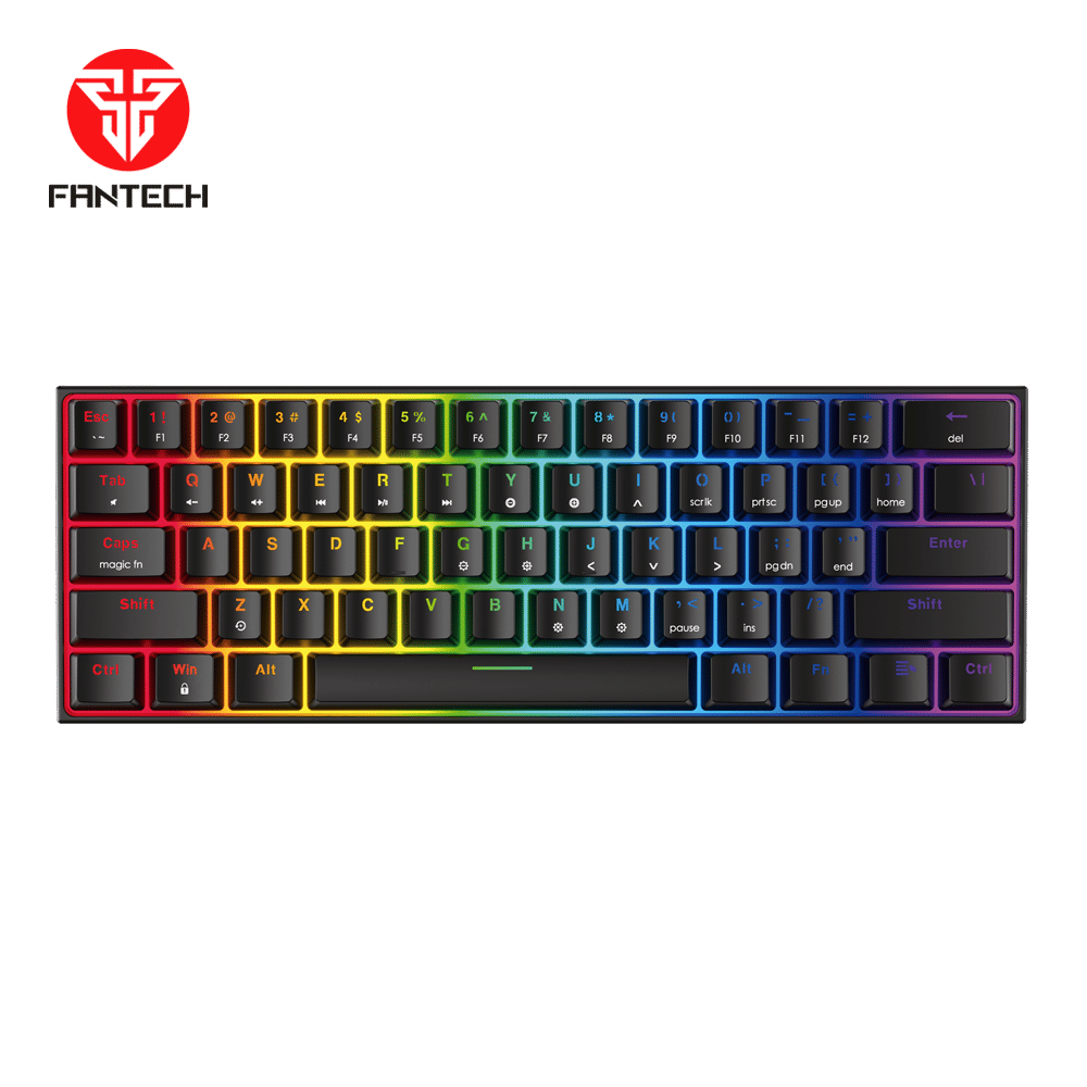 Fantech MAXFIT61 Gaming PC Mechanical Keyboard HotSwappable RGB