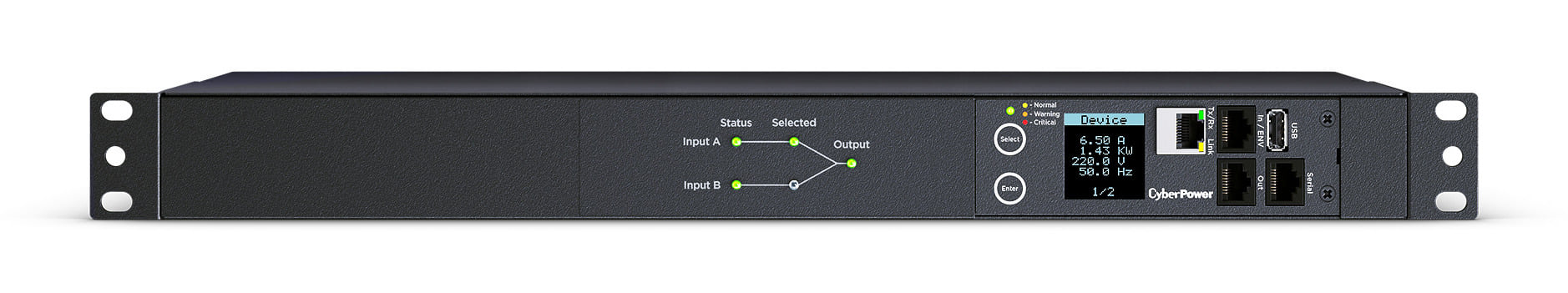 CyberPower 1U 12 Port Switched ATS PDU